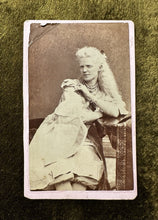 Load image into Gallery viewer, CDV Albino Sideshow Girl White Moor from Madagascar By SAMO’S Buffalo New York
