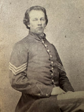 Load image into Gallery viewer, Civil War Soldier SGT WM. ORR 153RD NEW YORK VOL. INFANTRY 1860 CDV Photo - WIA?
