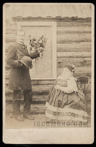 Rare Sideshow / Freak Carrie Akers ~ Antique Cabinet Card Photograph #2