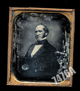 Southworth & Hawes Daguerreotype of ALVIN ADAMS Rail Courier Business Man Rare!