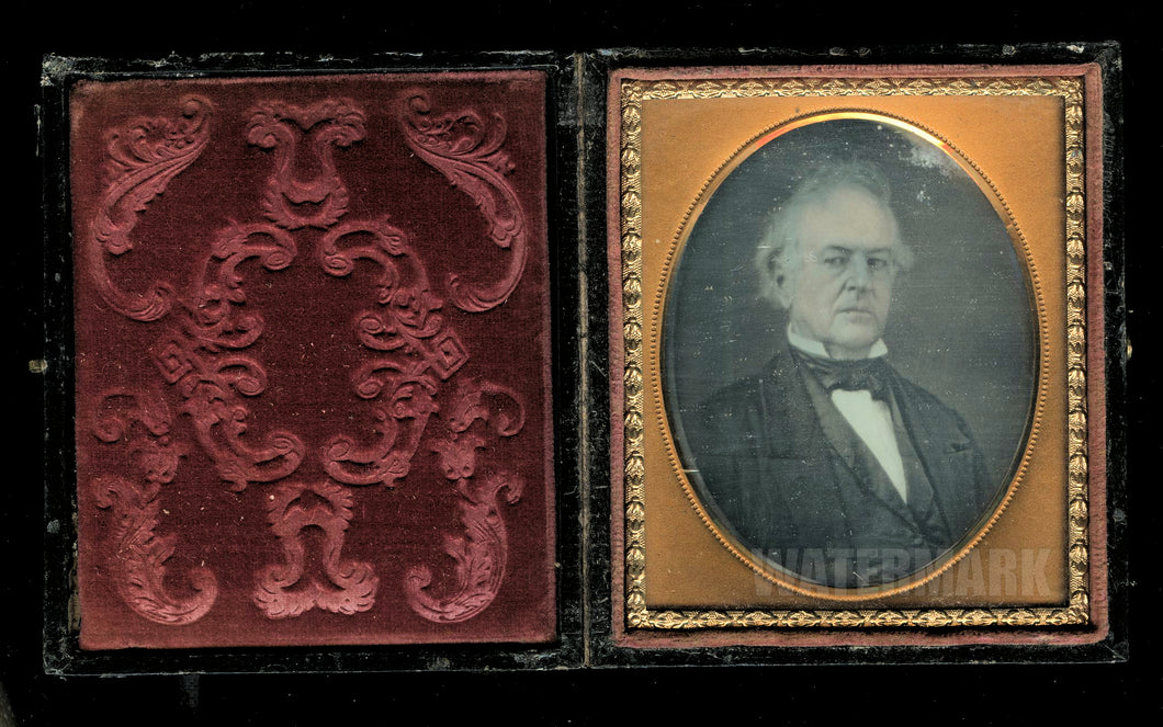 HENRY P COBURN ESQ 1790-1854 6TH PLATE DAGUERREOTYPE PHOTO C1852 REVOLUTION