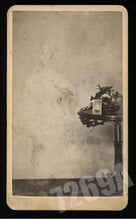 Load image into Gallery viewer, MUMLER SPIRIT PHOTO OF WOMANS GHOST WITH CDV OF ID&#39;D MAN BOSTON
