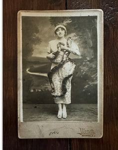 Wonderful Victorian Era Snake Charmer Woman, Sideshow Ringling Bros. Circus Rare