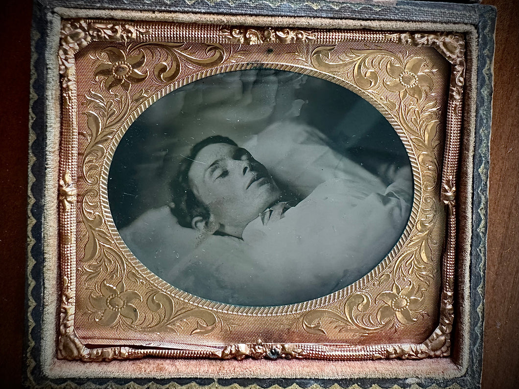 Post Mortem Tintype Teen Boy 1860s Photo