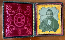 Load image into Gallery viewer, Rare African American Ambrotype Photo Black Man Slave Era 1850s Antique 1800s
