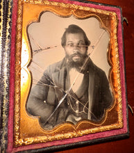 Load image into Gallery viewer, Rare African American Ambrotype Photo Black Man Slave Era 1850s Antique 1800s
