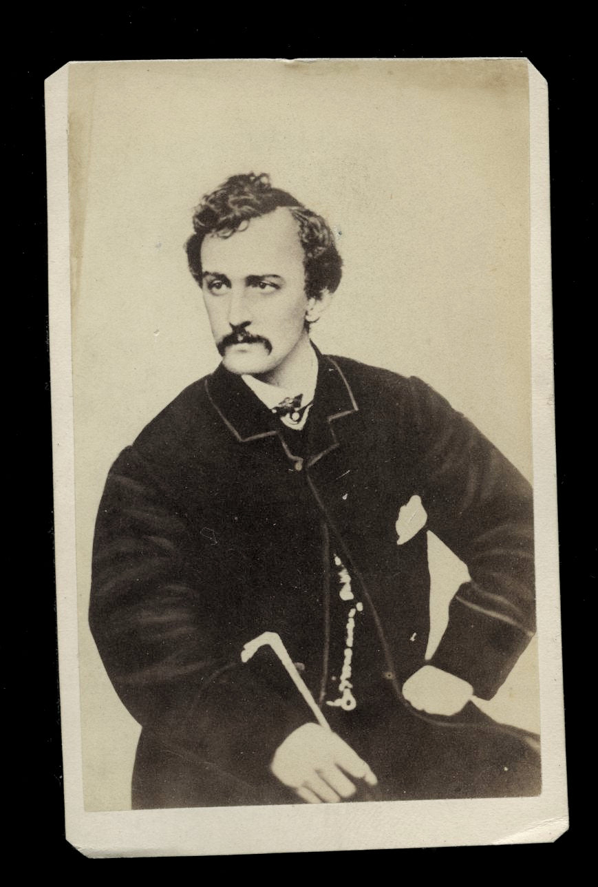 Original CDV of John Wilkes Booth Abraham Lincoln Assassin 1860s Photo