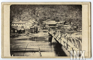 Rare 1860s Photo Oil City / McClintockville Oil Boom Town, Pennsylvania History