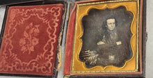 Load image into Gallery viewer, 1/6 Daguerreotype ID'd Man  California Miner Military Buckle Civil War Veteran
