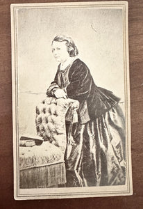 RARE! 1860s CDV Photo of Animal Artist & Sculptor ROSA BONHEUR Rockwood New York