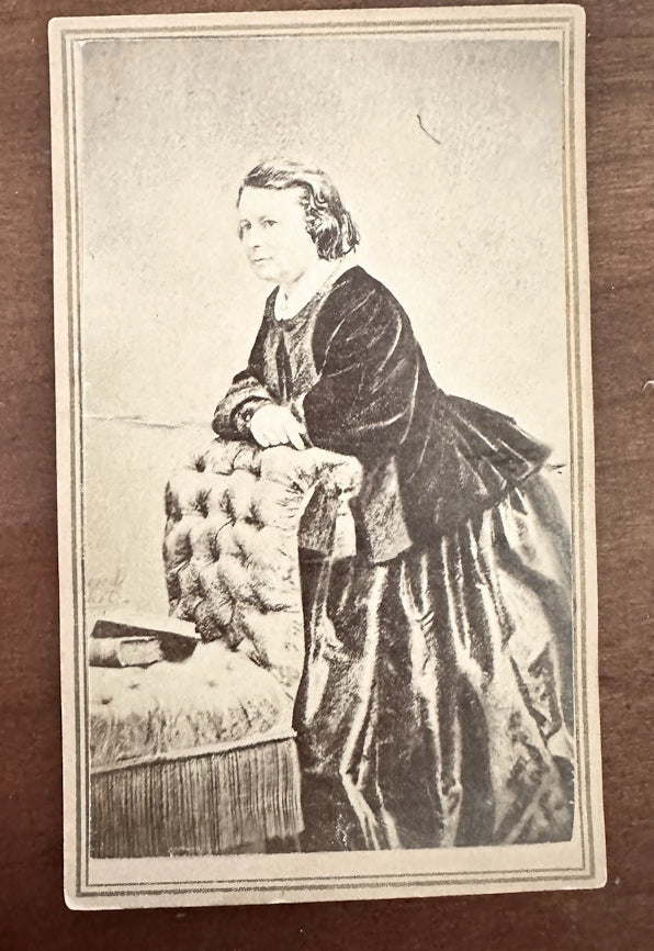 RARE! 1860s CDV Photo of Animal Artist & Sculptor ROSA BONHEUR Rockwood New York