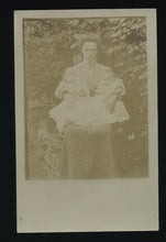 Load image into Gallery viewer, Antique Postcard Woman Holding Twin Babies
