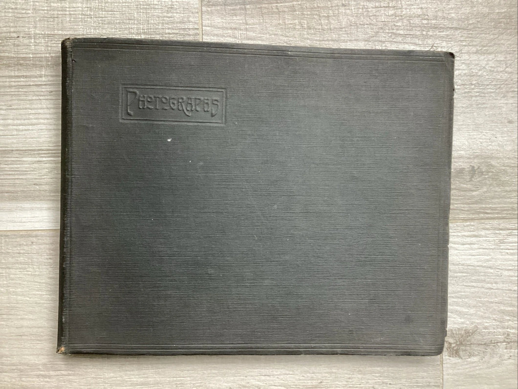 Antique WWI Era Snapshot Album Car Women Navy Airplane Football Sports