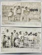Load image into Gallery viewer, Lot of 2 Vintage RPPC Photo AMERICAN SEMINOLE INDIAN CORA OSCEOLA CAMP
