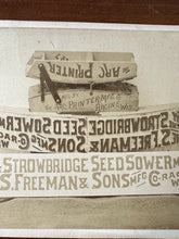 Load image into Gallery viewer, Printing Blocks for Farm Machinery Advertising Sign 1800s Rare Photo Abstract
