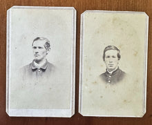 Load image into Gallery viewer, Two CDV Photos of Identified Civil War Soldiers / ID&#39;d 1860s New Hampshire Photo
