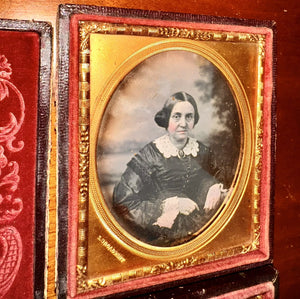 2 BROADBENT Daguerreotype Photo ID'd Sisters Philadelphia 1850s Lot