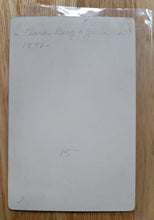 Load image into Gallery viewer, North Dakota Girls Holding MASQUERADE Masks Cabinet Card Dated 1896
