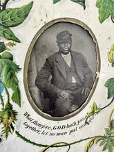 Load image into Gallery viewer, Rare Antique African American Tintype Photos in Original Marriage Certificate
