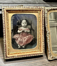 Load image into Gallery viewer, Lot Of 2 Tinted Color Ambrotype Photos Of Children
