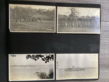 Load image into Gallery viewer, Antique WWI Era Snapshot Album Car Women Navy Airplane Football Sports
