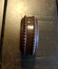 Load image into Gallery viewer, Double Round OREO Case with Tintype Photos DOUBLE THICK Rare Gutta Percha 1860s
