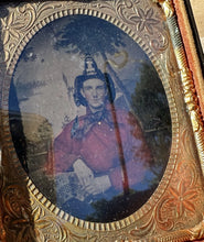 Load image into Gallery viewer, Fireman Tintype - FRANKLIN HOSE #1, Troy New York, Antique Photo 1860s 1/6
