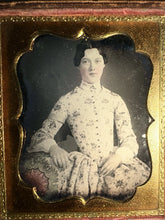 Load image into Gallery viewer, 1850/ Daguerreotype Beautiful Teen Girl Amazing Dress Tinted Color Sealed
