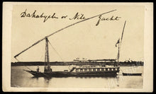 Load image into Gallery viewer, RARE 1860s CDV Photo Nile River Sailing Boat "Dahabiyeh" by Antoine Beato EGYPT
