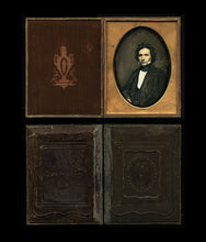 Load image into Gallery viewer, TWO Half Plate M.A. ROOT Daguerreotypes, Handsome Men, Brothers, pr Same Sitting
