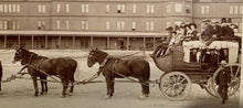 Load image into Gallery viewer, Rare Large Cabinet Card Stagecoach Scene in Yellowstone 1880s
