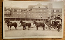 Load image into Gallery viewer, Rare Large Cabinet Card Stagecoach Scene in Yellowstone 1880s
