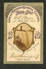 Load image into Gallery viewer, RARE 1869 Great Western Railway Annual Pass with Niagara Falls Albumen Photos
