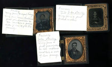 Load image into Gallery viewer, Lot of 3 Identified People in Union Cases 1850s Ambrotype Tintype Photos ID&#39;d
