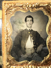 Load image into Gallery viewer, ID'd Civil War Soldier &amp; Wife Tintype Ambrotype Lot
