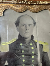 Load image into Gallery viewer, Civil War Naval Officer Half Plate Tintype Soldier USN
