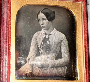 Daguerreotype Of Teenage Girl 1840s 1850s