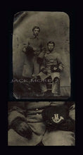 Load image into Gallery viewer, Tintype of Two Soldiers 9th Infantry
