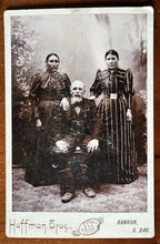 Load image into Gallery viewer, White Man &amp; Sioux Indian Wives 1890s South Dakota Mixed Marriage Cabinet Photo
