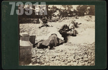 Load image into Gallery viewer, Unusual Cabinet Card Oakland California Woman Lounging Outdoors
