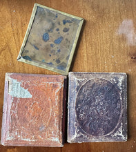 Load image into Gallery viewer, (THREE) 1/6 Plate Daguerreotypes Lot Men Women Man Woman
