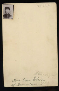 1890s Photo MRS. EVA the Clairvoyant DEADWOOD SOUTH DAKOTA Cabinet Card Psychic