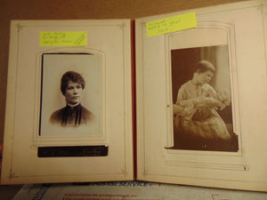 Victorian Photo Album Cabinet Cards CDVs & Tintype Photos