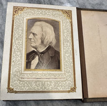 Load image into Gallery viewer, CDV Album Musician Author Poet Shakespeare Ole Bull Burns Beethoven Famous Photo
