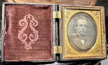 Load image into Gallery viewer, 1850s Sealed Daguerreotype Photo Handsome Man Union Case
