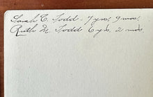 Load image into Gallery viewer, BEAUTIFUL ID'D VICTORIAN BRIDE + LITTLE GIRL MAID OF HONOR DAUGHTER New York Lot
