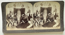 Load image into Gallery viewer, Stereoview of Mickie's Ghost! Antique 3D Photo Spirit Photography Unusual
