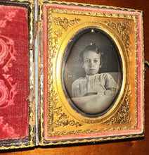 Load image into Gallery viewer, 1/9 Daguerreotype of Sick or Dying Boy in Bed - Premortem / Post Mortem Int
