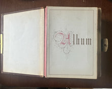Load image into Gallery viewer, Leather Album 48 Antique Tintype Photo 1860s 1870 1880 1890s Victorian Men Women
