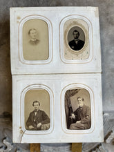 Load image into Gallery viewer, Antique Album + CDV Tintype Civil War Soldier Photo Connecticut 1860s 1870s
